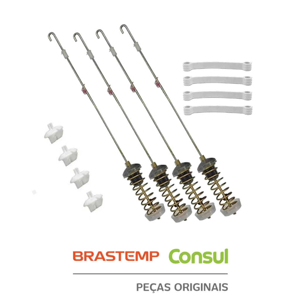 Kit Vara de Suspensão Original Lavadora Brastemp/Consul  BWL11 BWL09 BWG11 BWH12 CWL11 CWL12