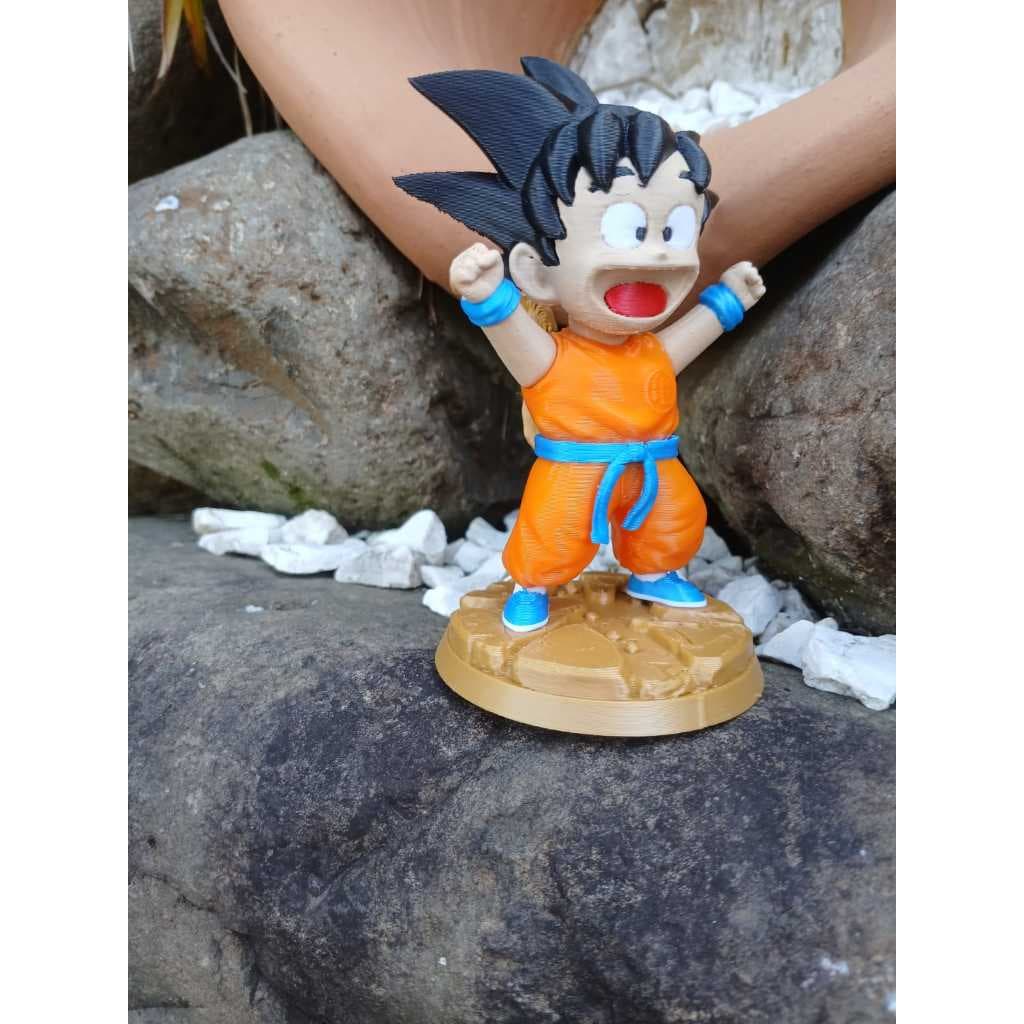 GOKU EM 3D I MINI GOKU I DRAGON BALL EM 3D I BONECOS DRAGON BALL I BONECOS SE COLEÇÃO