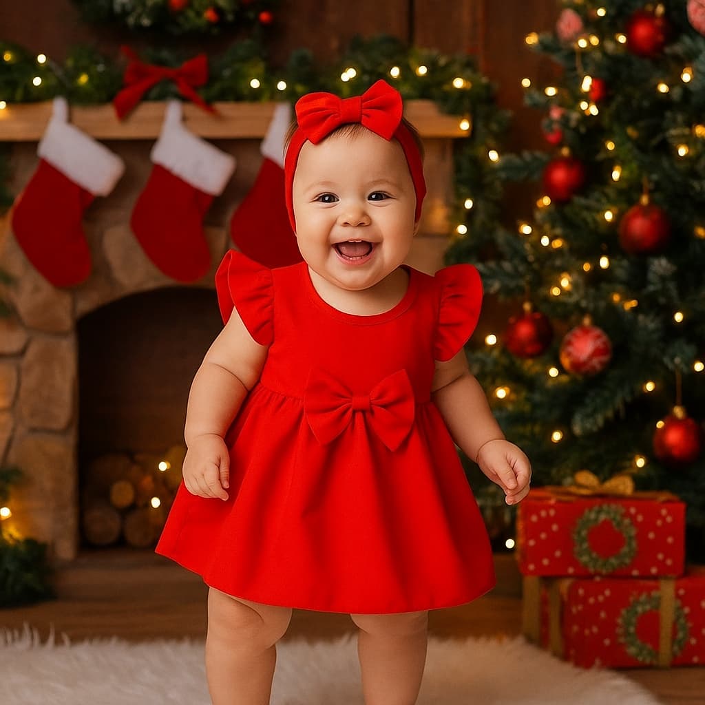 Roupa de Bebê Vestido Laço