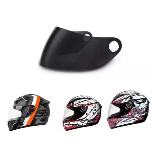 Viseira Capacete Mixs Fokker Mx5 Fume Polivisor