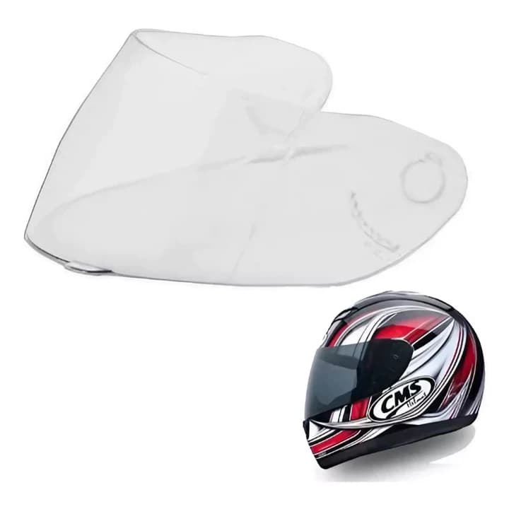 Viseira Capacete Cms Gp4 / Gp5 Cristal Polivisor