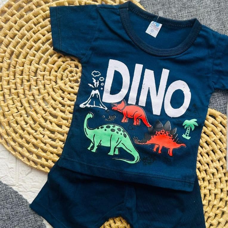 Roupa de Bebê Camiseta e Short Dino