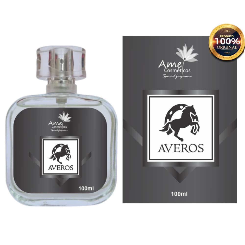 Averos Amei Cosméticos Perfume Masculino 100ml Alta Fixação Essência Importada Parfum