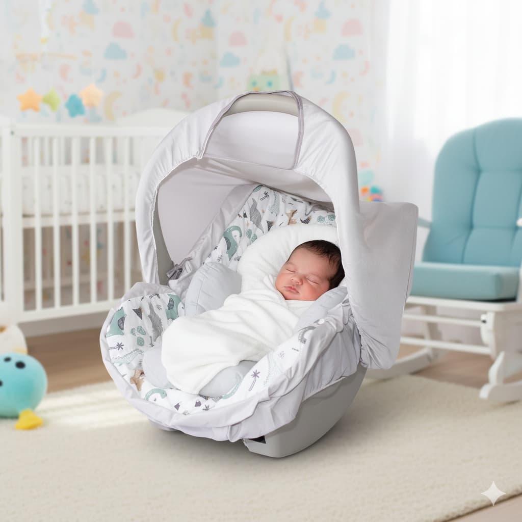 Capa bebê Conforto + Capota Protetora De Sol + Apoio Redutor de bebe conforto tamanho universal