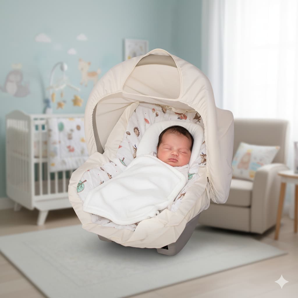 capa bebe conforto e capota de sol menino estampas variadas