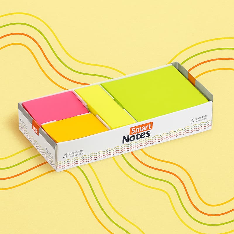 BLOCO SMART NOTES CX PRESENTE 80FLS - 4 BLOCOS