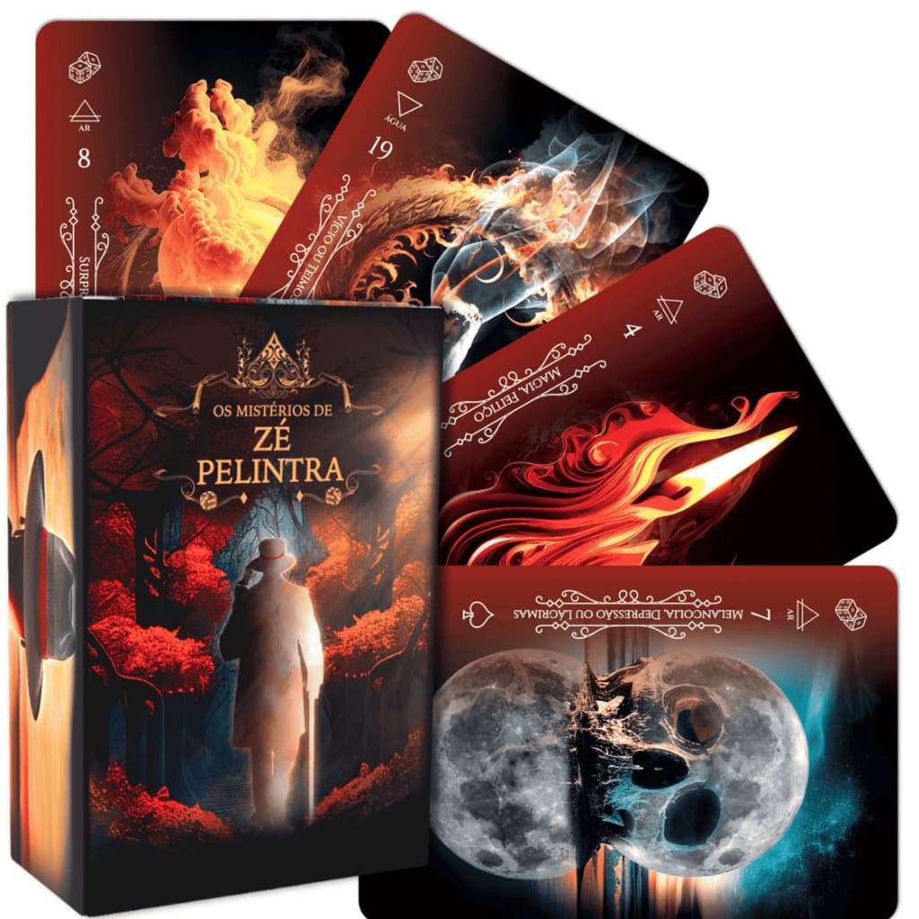 Baralho Tarot Deck Oráculo Mistérios de Zé Pelintra 36 Cartas Plastificadas + Manual Revista