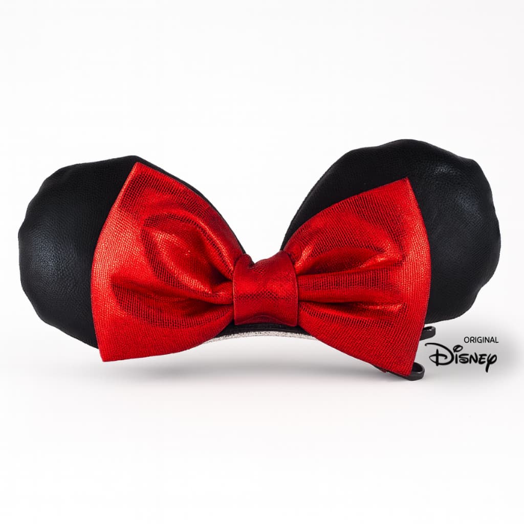 Presilia Orelhinha Minnie Piranha Laço Prendedor De Cabelo Orelha Preta Minei Mini Minie