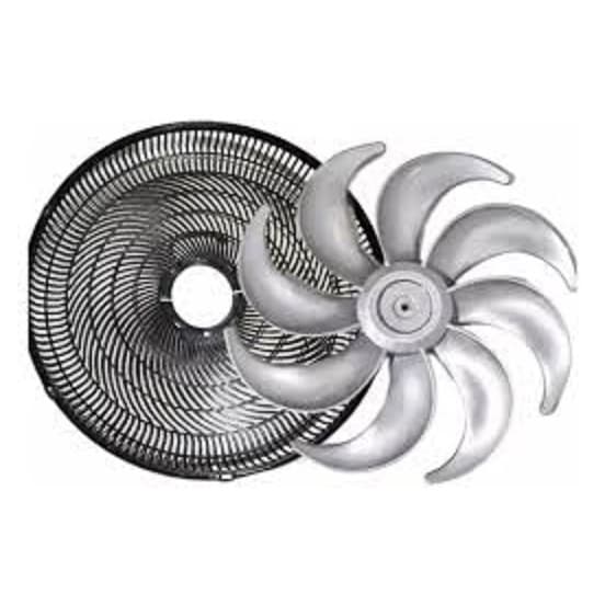 Grade traseira + Hélice ventilador 8 pás Mondial 40cms VTX40 VT40 VT41 VTX-40 VT-40 VT-41 Original