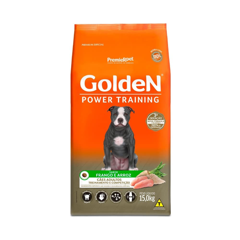 Golden Power Training Cães Adultos Frango & Arroz