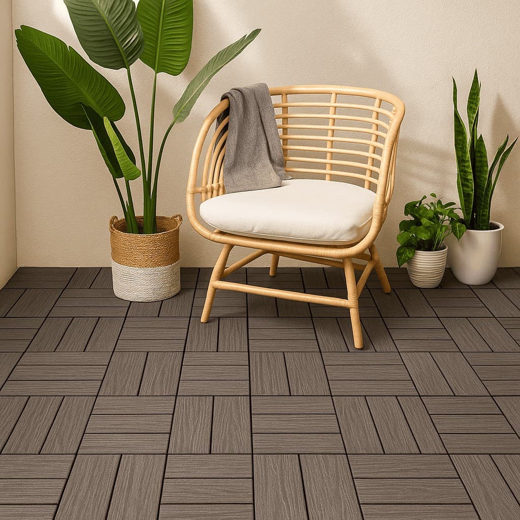 Kit Deck Modular 30x30cm 30mm Peças Encaixe Rápido