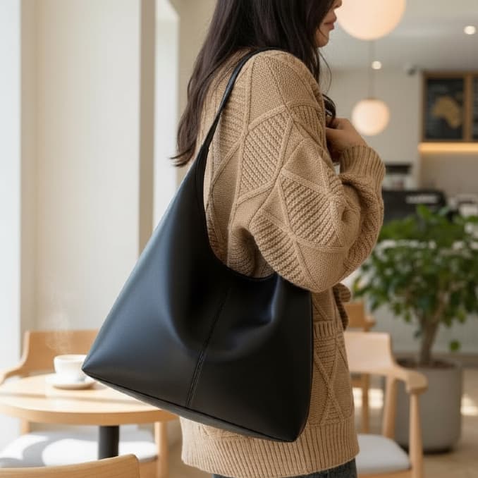 Bolsa Sacola Feminina Grande De Ombro Faculdade Estilosa