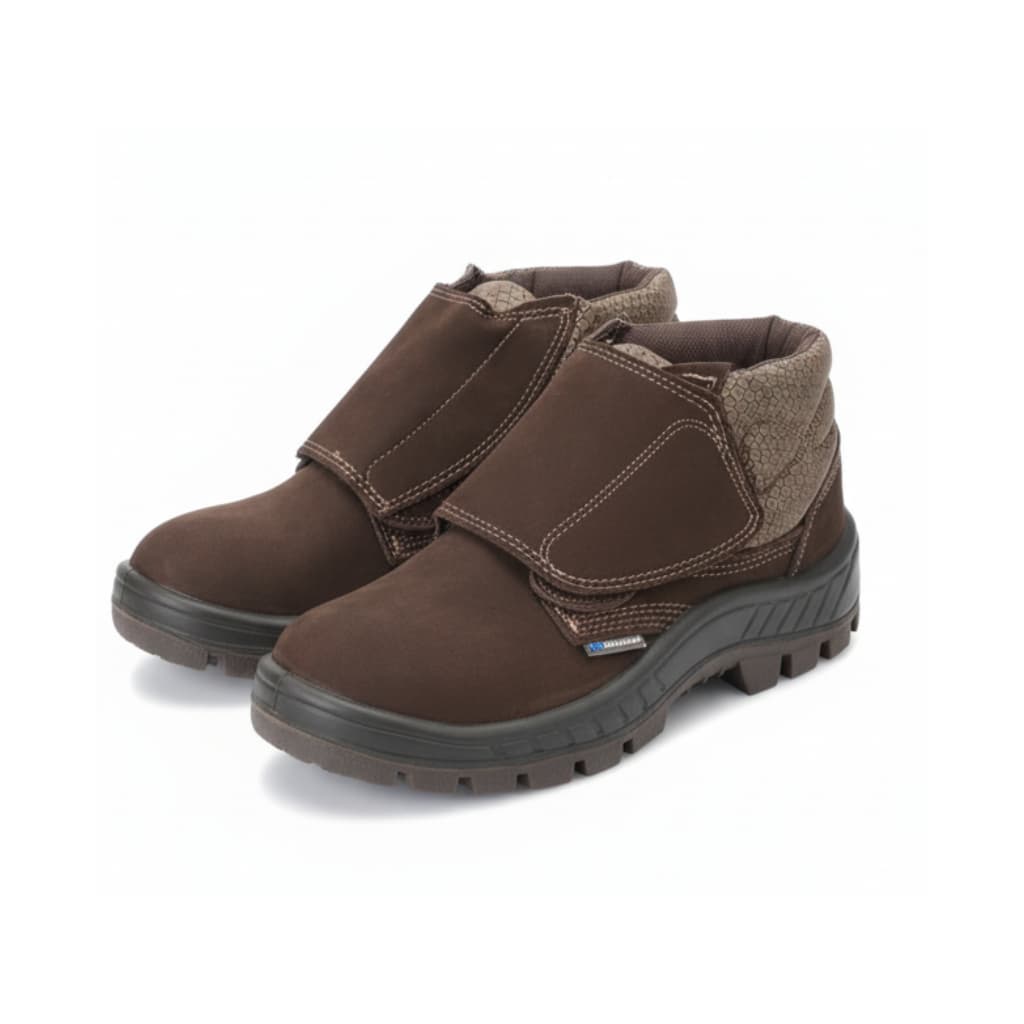 Botina Segurança Nobuck Velcro Bico PVC CA 43273