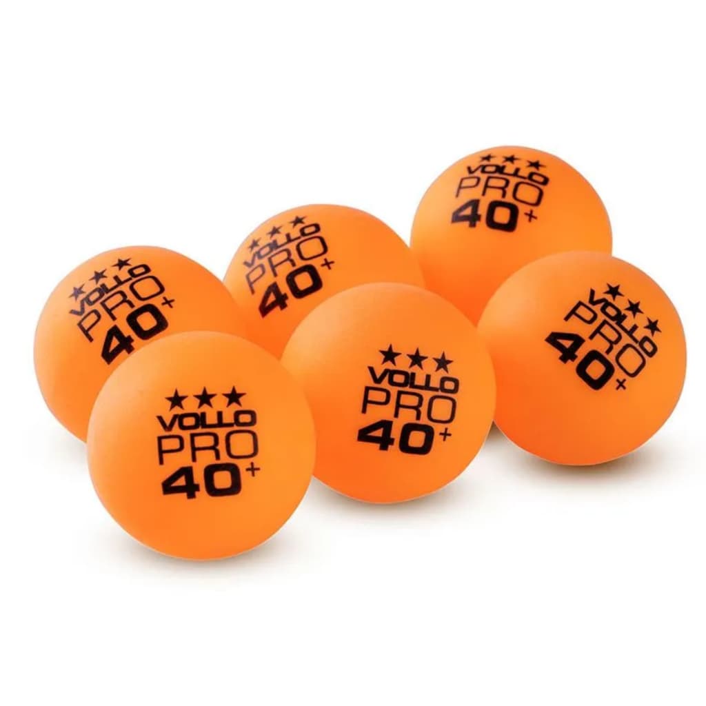 Bolinha Ping Pong Vollo Tênis De Mesa 3 Estrelas Laranja 6un