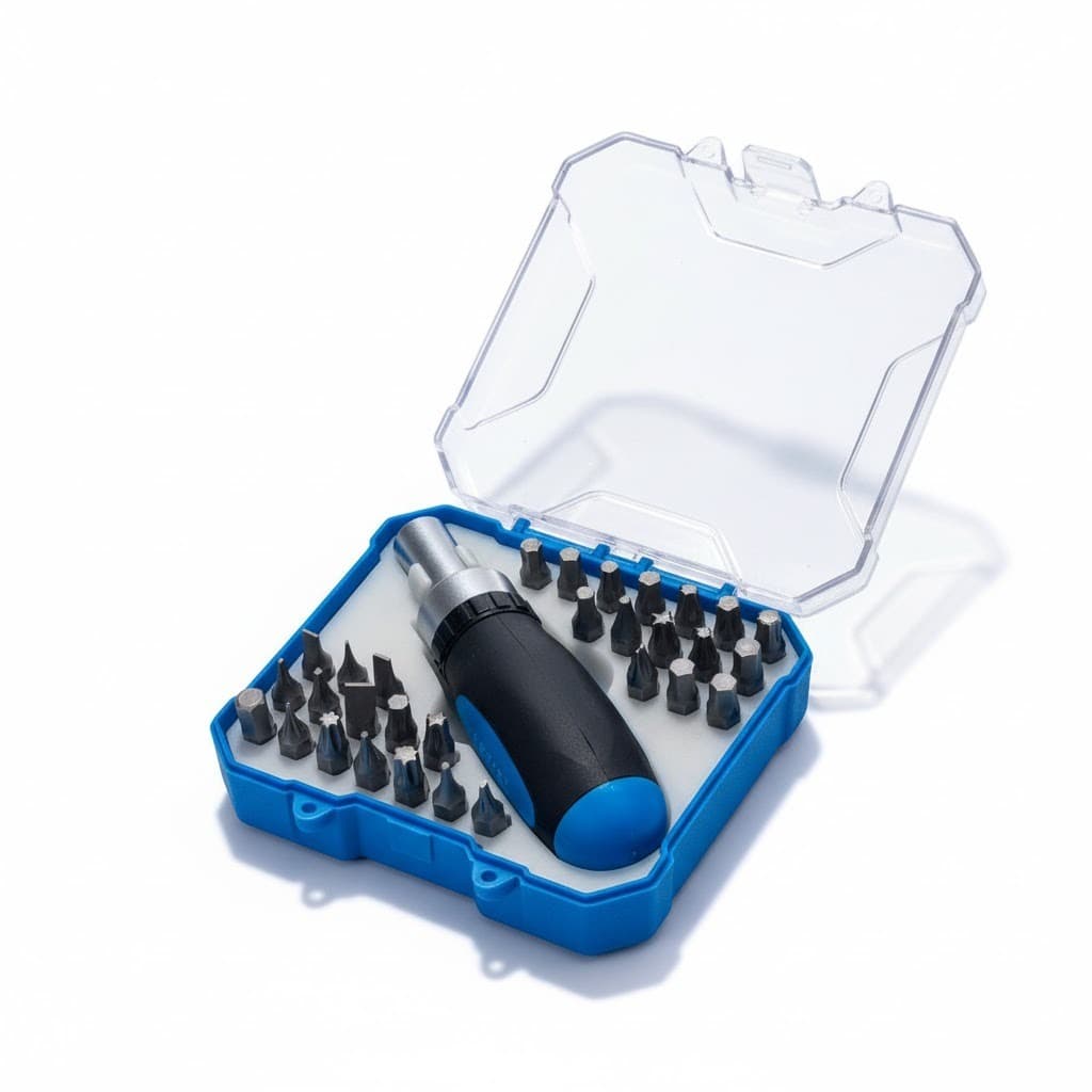 Conjunto de Chaves 30 peças multi bits com chave catraca resitente compacto