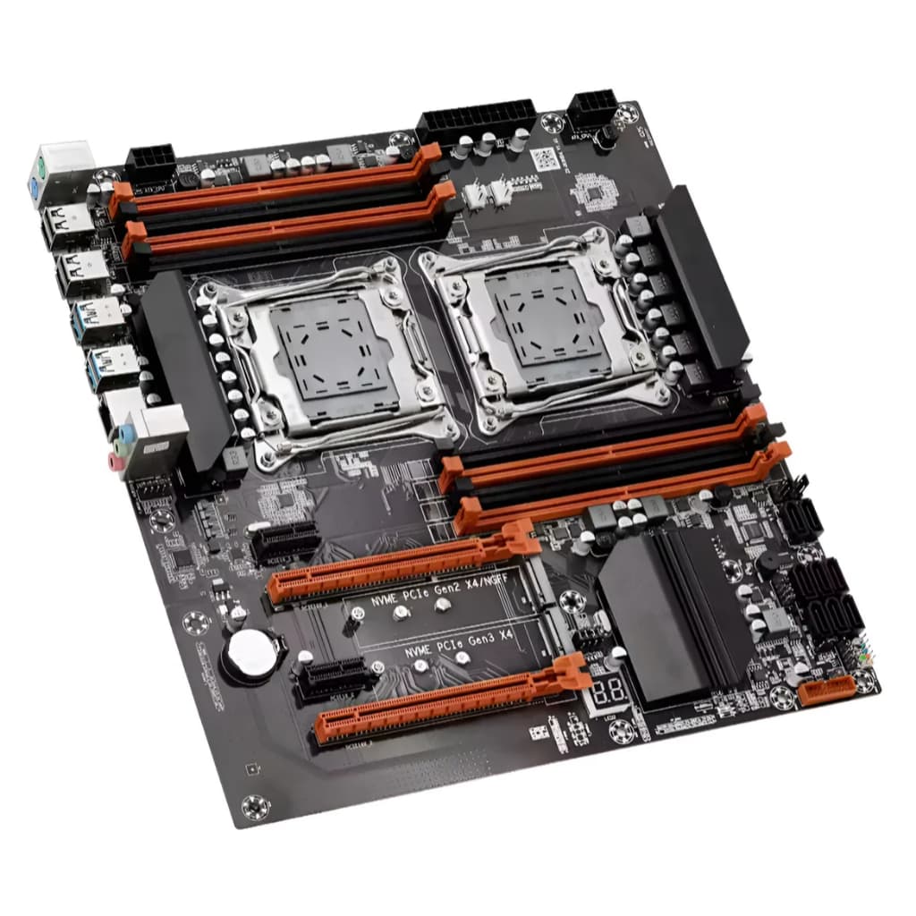 Placa Mãe X99 Ultra Dual Cpu Xeon Lga 2011 V4 2x M.2 - Preto