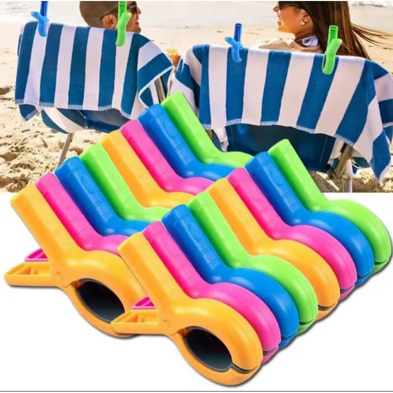 2 unidades Prendedor Pregador GRANDE Cores De Toalha Praia Piscina