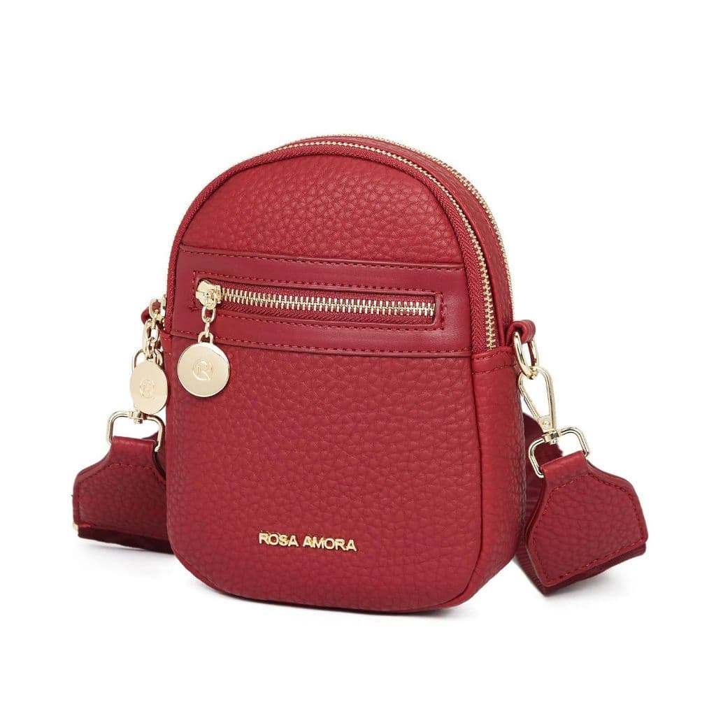 Bolsa Feminina Rosa Amora Alça Transversal Confortavel Tiracolo Casual Com Compartimentos Ziper