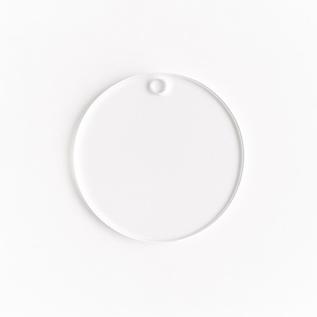 Bases Para Artesanato De Chaveiro Em acrílico Cristal Transparente Kit 100