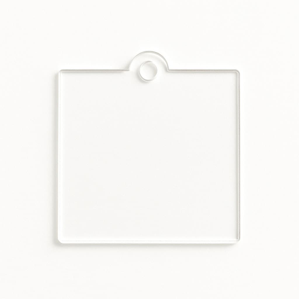 Kits de Bases Para Chaveiro Artesanato Em acrílico Cristal Transparente
