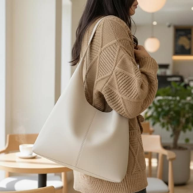 Bolsa Feminina Estilo Hobo Tote 3 cores