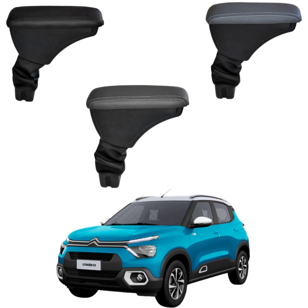 Apoio de Braço Citroen Novo C3 2022 2023 2024 2025 2026 Console Central Courvin Encosto Descanso