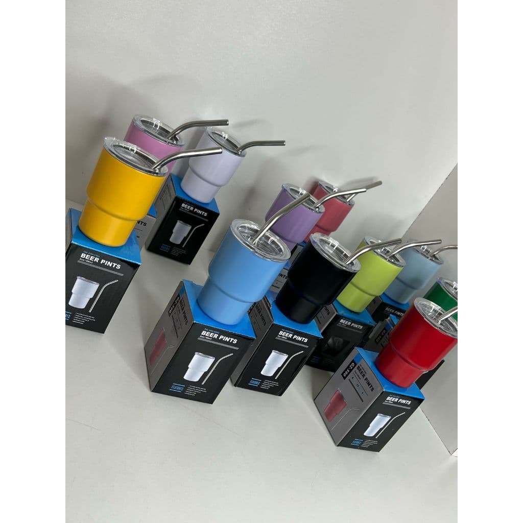 MINI COPOS TERMICOS KIT DE COPO 90 ML PARA DOSES 10,15,20,25 E 30 UNIDADES ACOMPANHA CANUDO