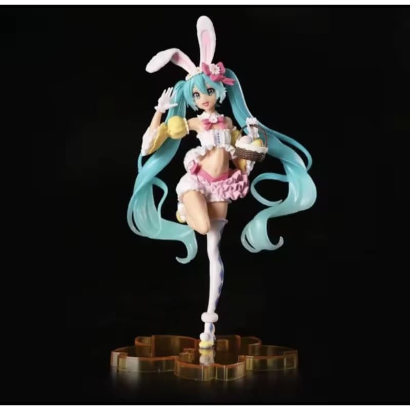 Figure colecionável Hatsune Miku - versão coelhinha de Páscoa