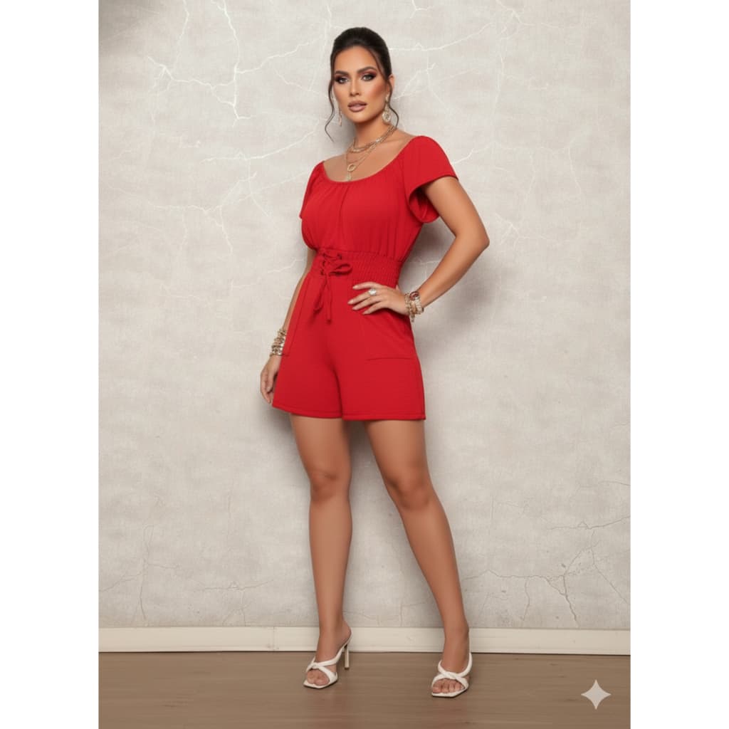 Macaquinho Feminino com Amarração Caimento Perfeito Prático, Elegância, Conforto e Estilo