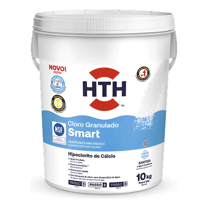 HTH Cloro Granulado Smart 10kg Tratamento Para Piscina