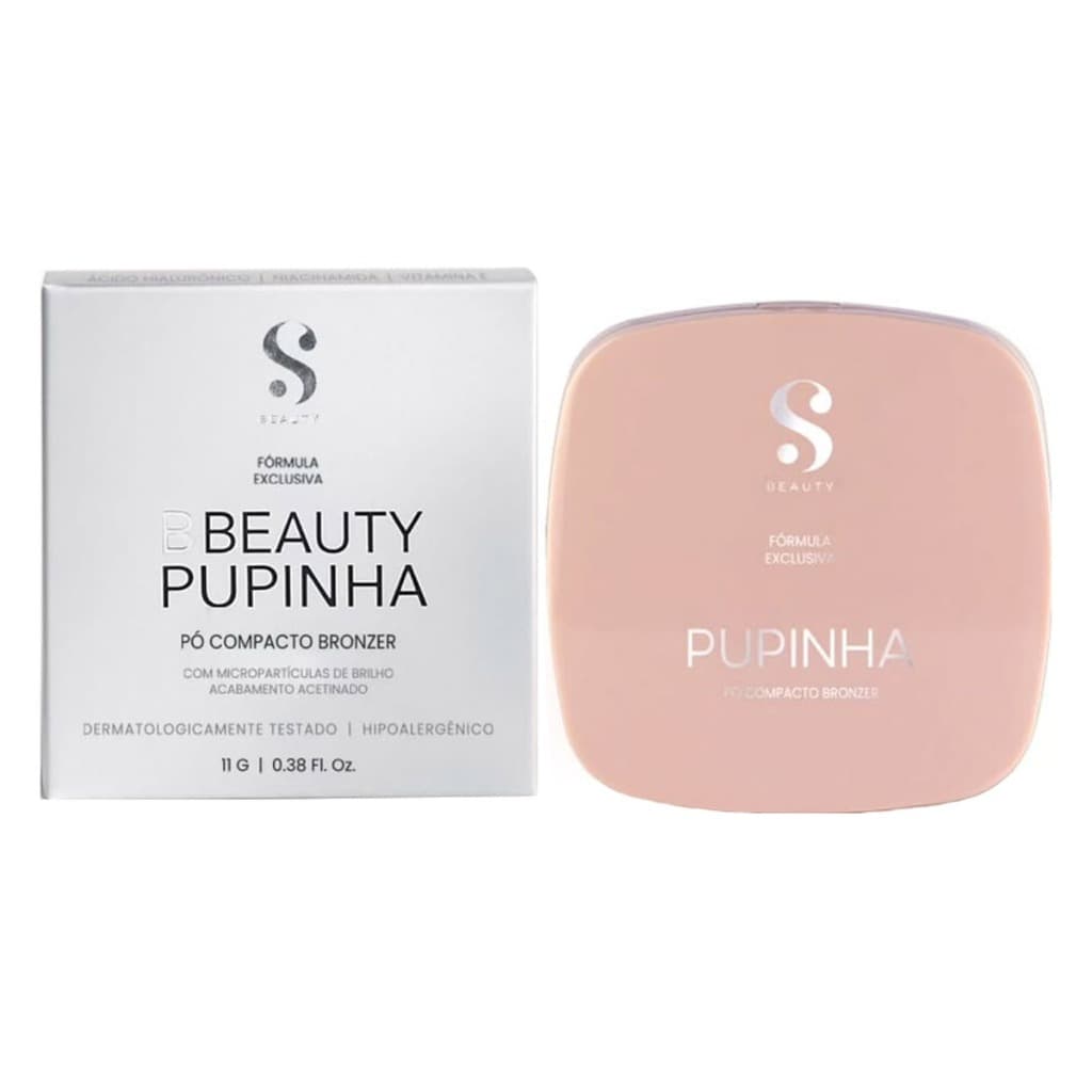 Pó Compacto Contorno Facial Pupinha Suelen Makeup Sbeauty