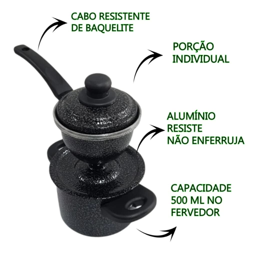 Cuscuzeira Individual Antiaderente Cozimento a Vapor Peitinho