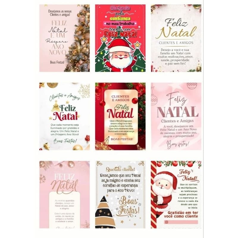 30 Card de Natal para clientes