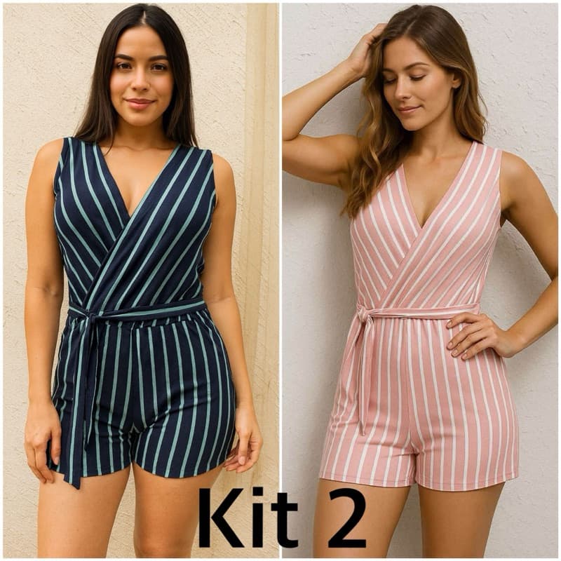 Kit 2 Macaquinhos Femenino (34 ao 44)Enviamos Hoje Macaquinho Família PROMOÇÃO