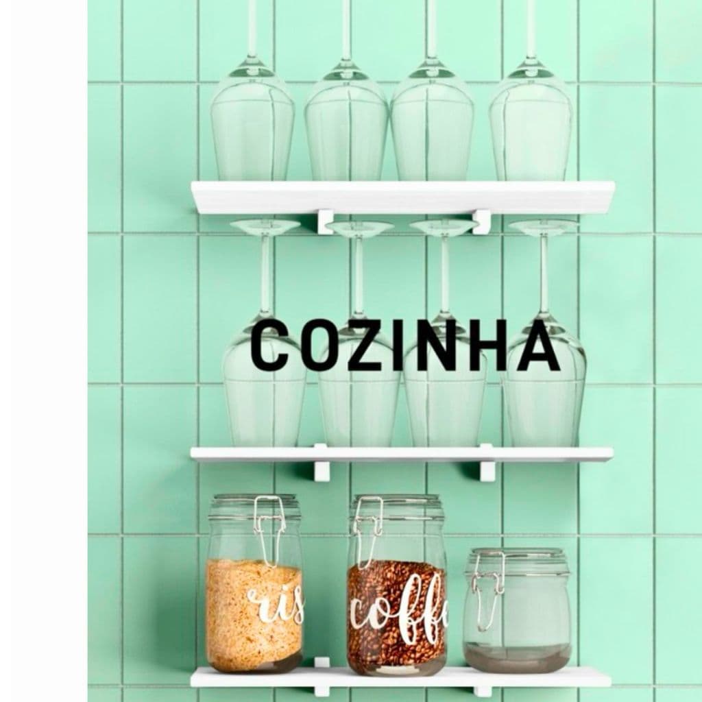 Kit Prateleira prat-k c/3 60cm - nas cores Branca e Preta