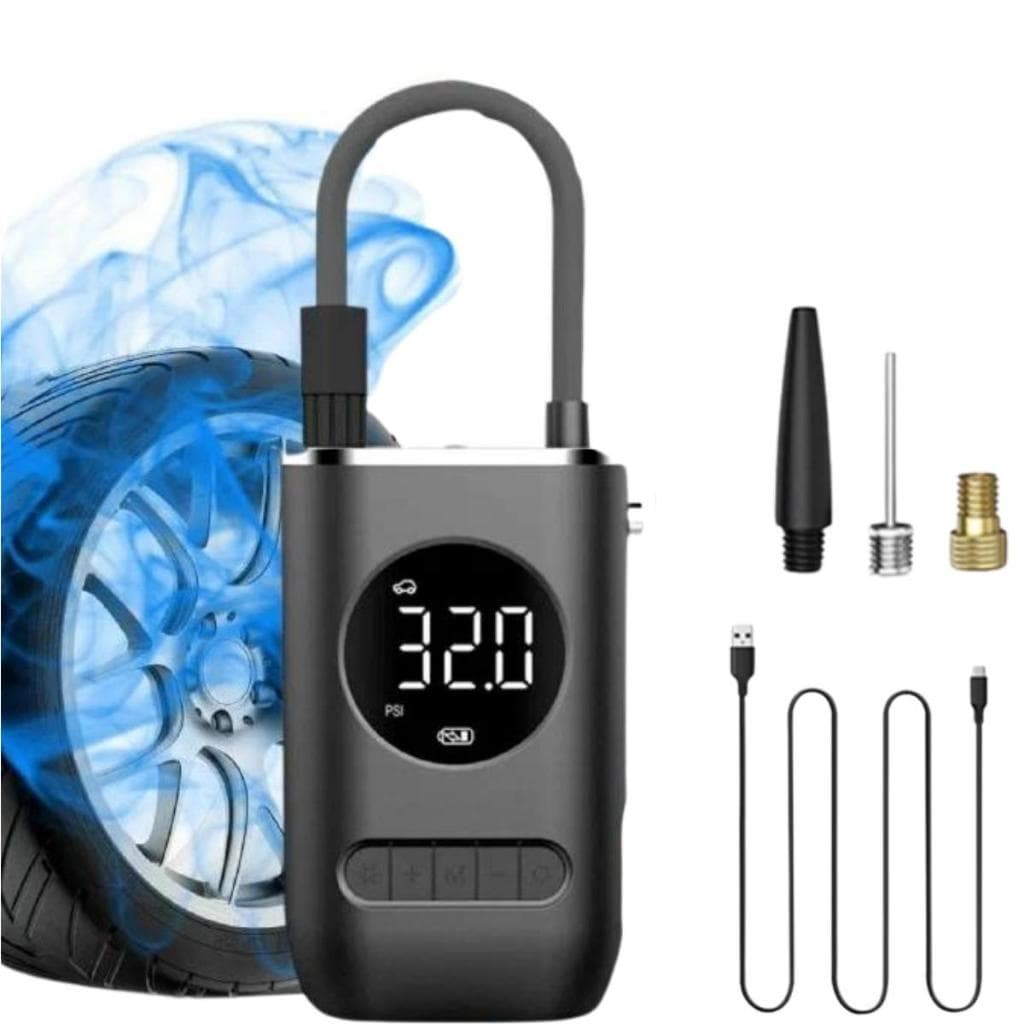 Calibrador Compressor Pneu Digital Bomba Ar Carro Moto Bike