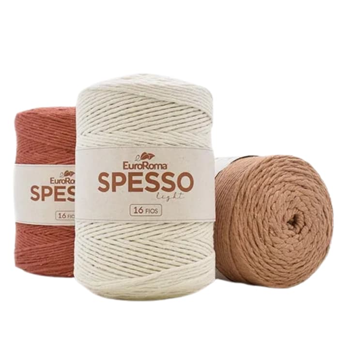 1x Fio Barbante Spesso SEUROROMA º24 Fio (1kg)  Cone para Decoração Casa E Bordado