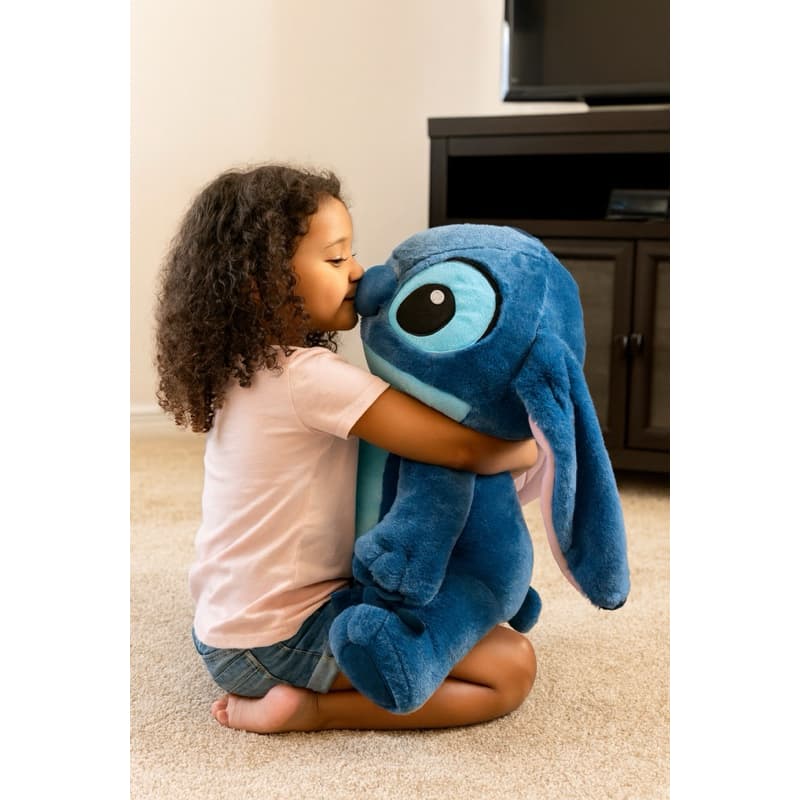 Stitch Lilo & Angel Pelucia Gigante 65 CM  Lilo & Stitch Urso Infantil Brinquedo