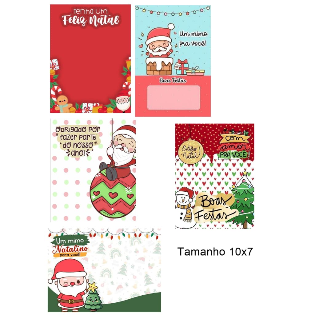 Card pra bala de natal pra cliente