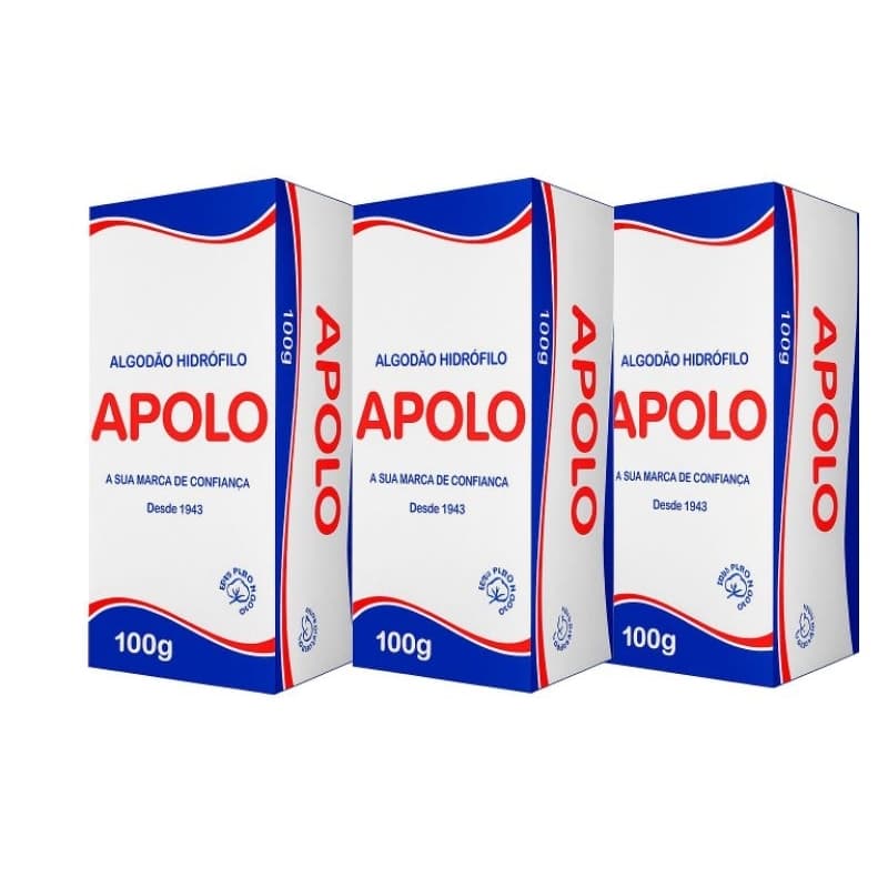 ALGODÃO HIDRÓFILO APOLO 100G