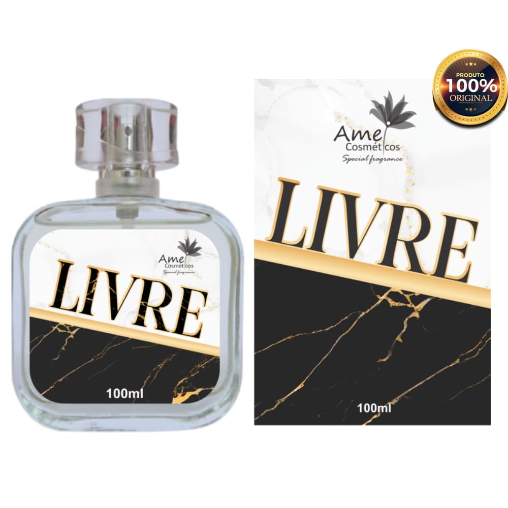 Livre Amei Cosméticos Perfume Feminino 100ml Alta Fixação Essência Importada Parfum