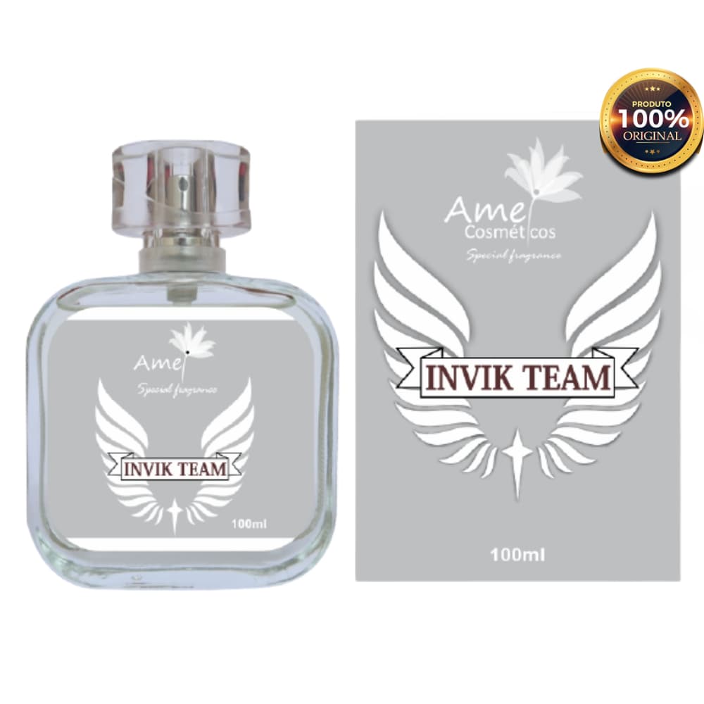 Invik Team Amei Cosméticos Perfume Masculino 100ml Alta Fixação Essência Importada Parfum