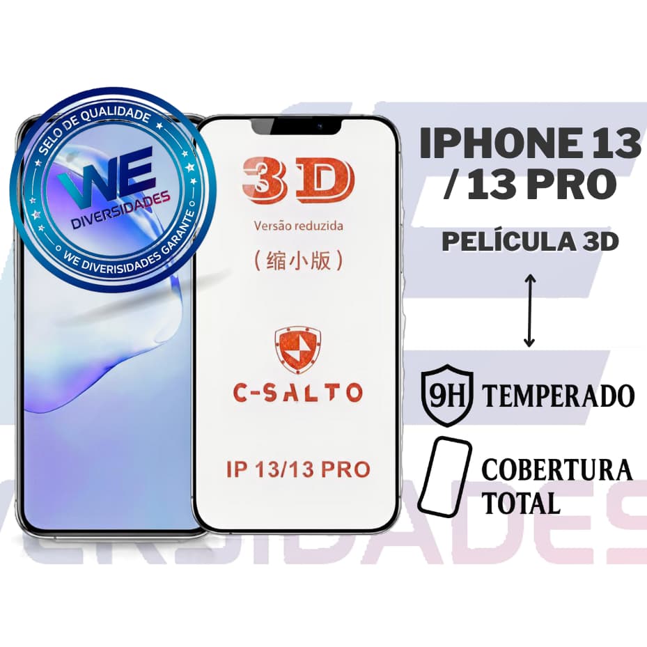 iPhone 13  / 13 Pro Película Vidro 3D Premium