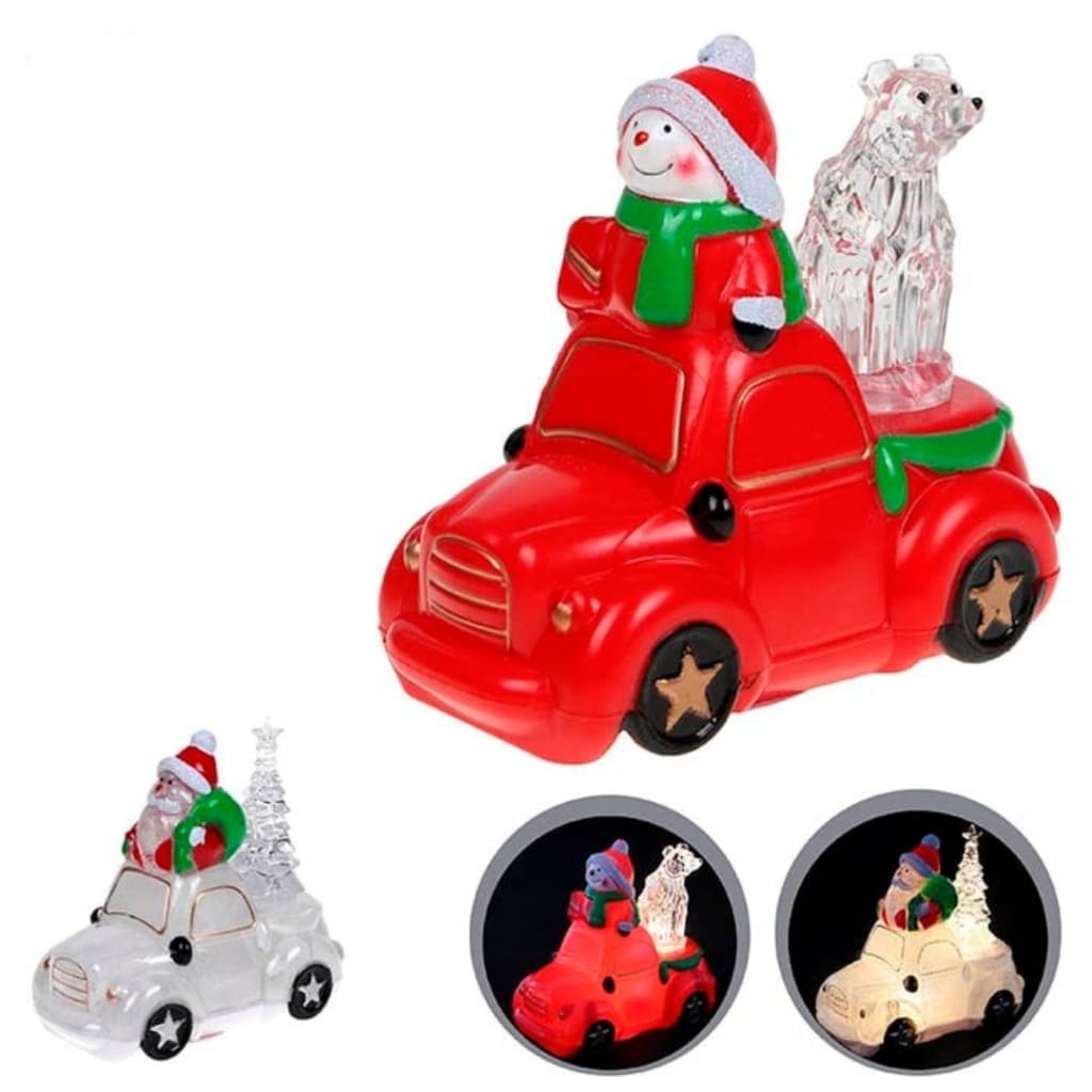 Enfeite Carro Noel/Boneco com Luz