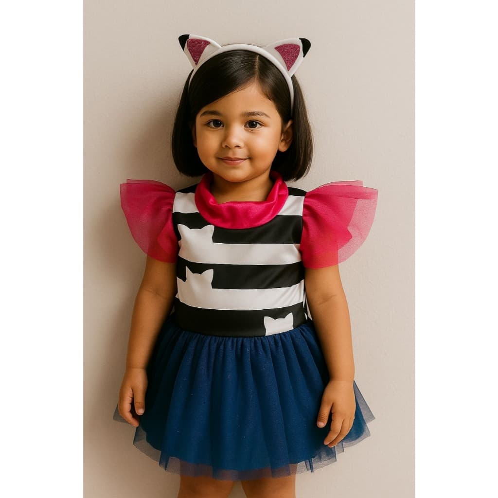 Fantasia Infantil Casa Magica da Gaby com Tiara de Gatinha