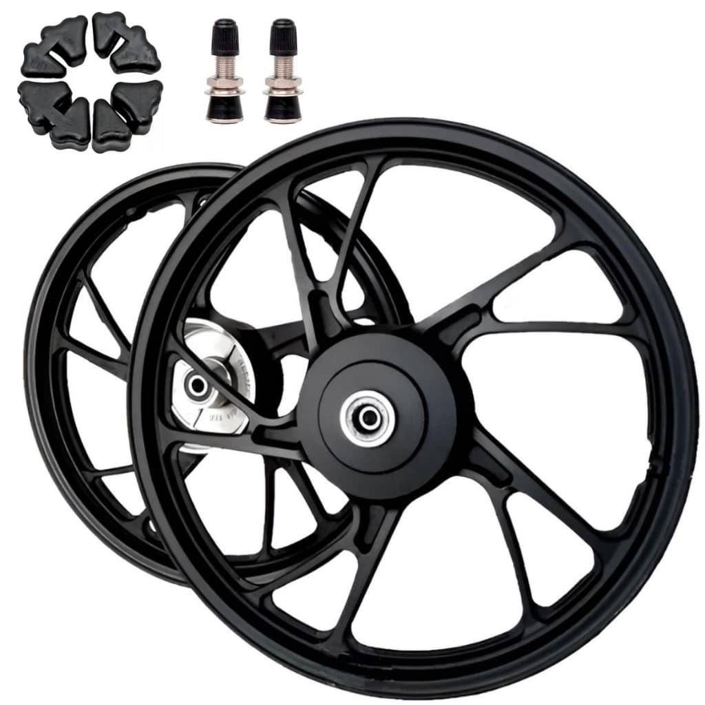 Rodas Cg Titan 150 2004-2013 Cg Start160 Pé Galinha Preto Tambor Completa