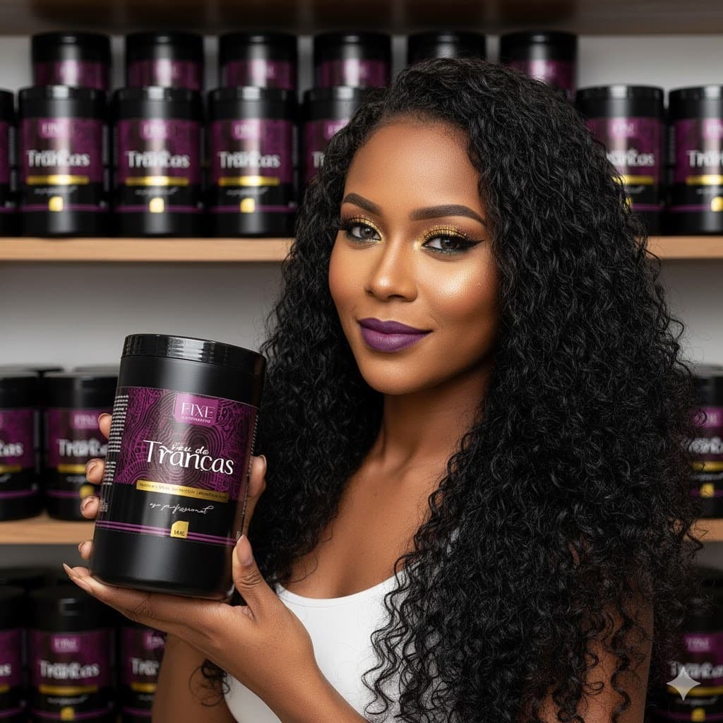 Pomada Modeladora Fixe Vou de Tranças - Para Tranças, Baby Hair e Penteados