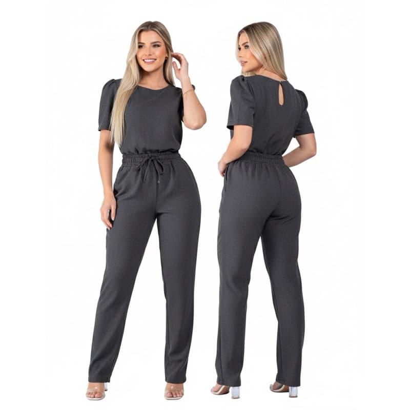kit 14 conjuntos feminino de linho calça + blusa