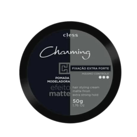 Cera Pomada Modeladora Capilar Charming Men Extraforte Efeito Matte Seco