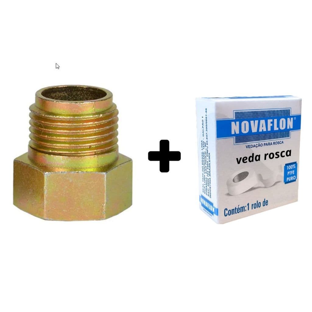 Extensor Aumento Prolonga 1/2 Curto Médio Longo + Veda Rosca
